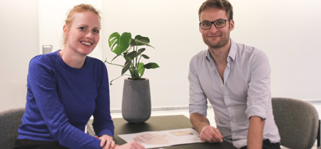 Employees In Allerod Office. Mette Petersen MPE Morten Vammen Vendelboe MVVE NS 08461 Foto NIRAS